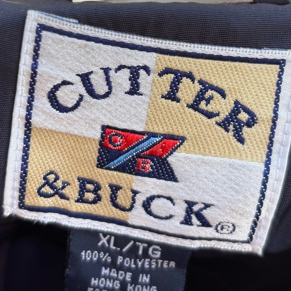 Cutter & Buck Black & Purple Men's Pullover Windbreaker Jacket Size XL 1/4 Snap - Picture 6 of 12